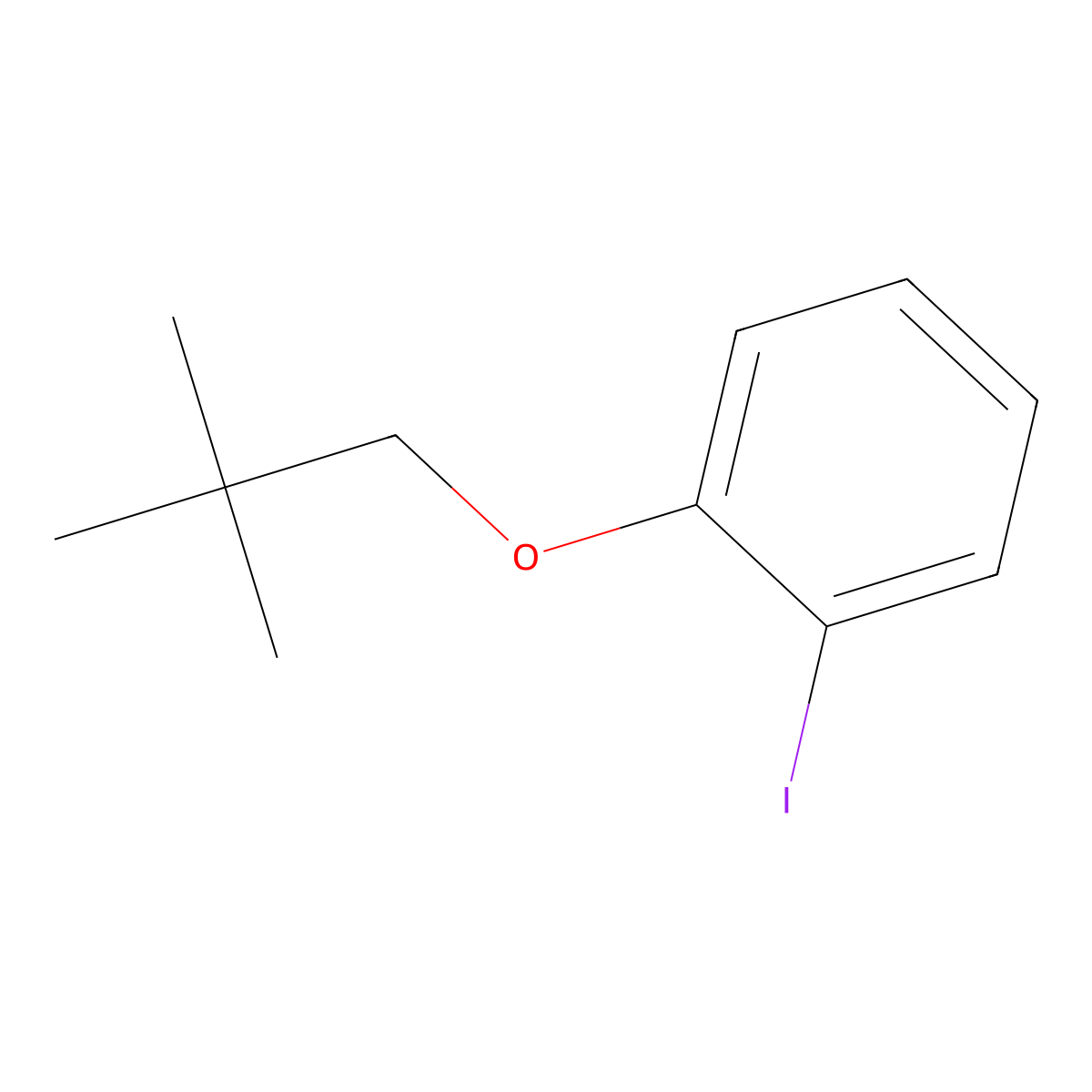 1-(2,2-Dimethylpropoxy)-2-iodobenzene molecular structure, CAS 2151060-23-8