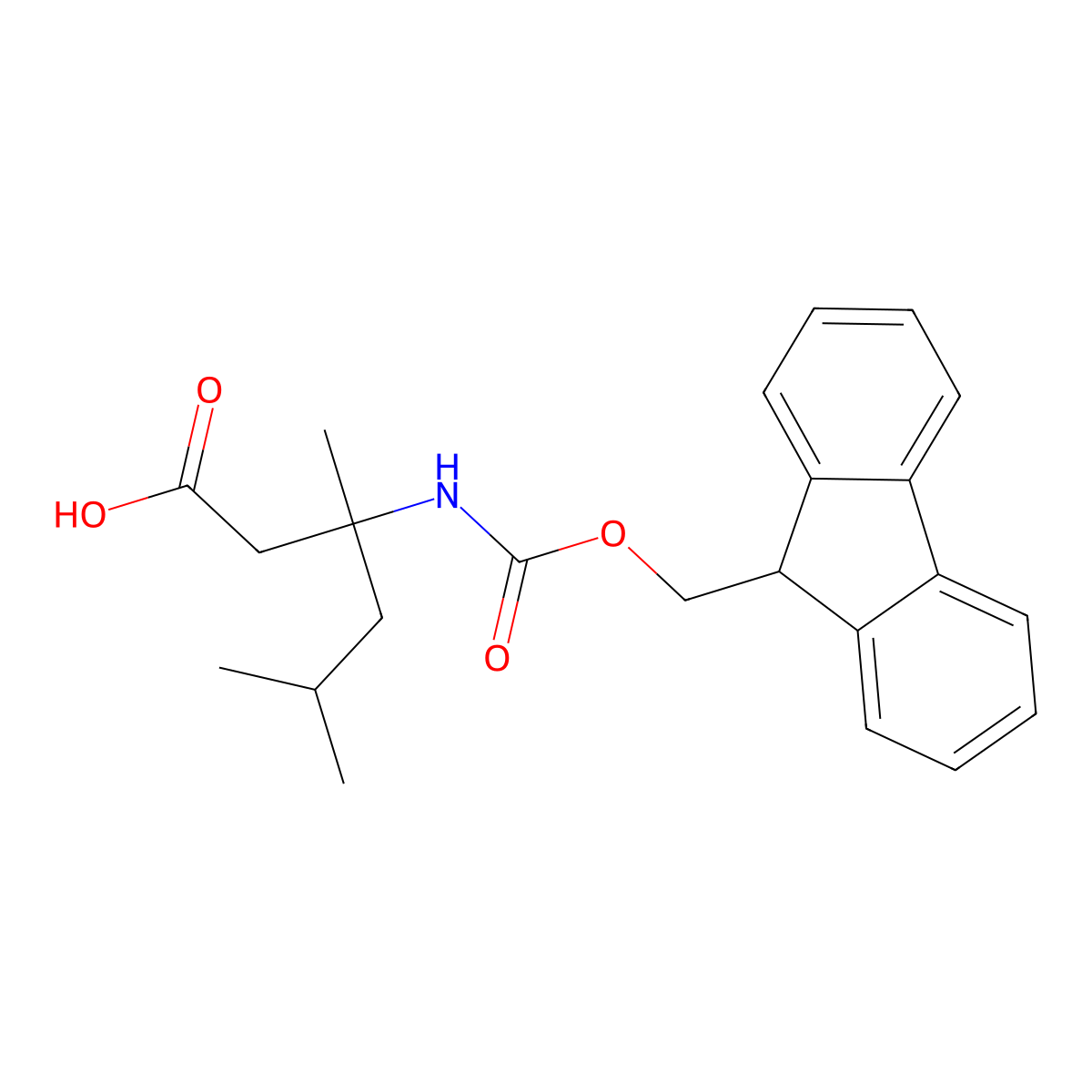 3-({[(9H-fluoren-9-yl)methoxy]carbonyl}amino)-3,5-dimethylhexanoic acid molecular structure, CAS 2151260-62-5