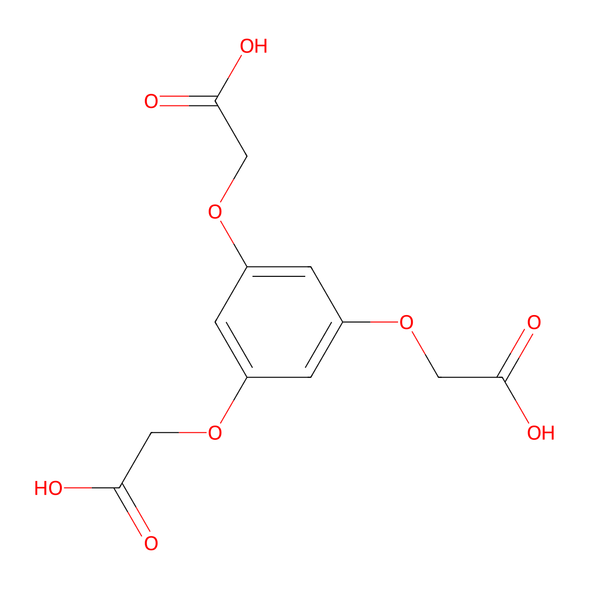 2,2',2''-(Benzene-1,3,5-triyltris(oxy))triacetic acid molecular structure, CAS 215162-34-8