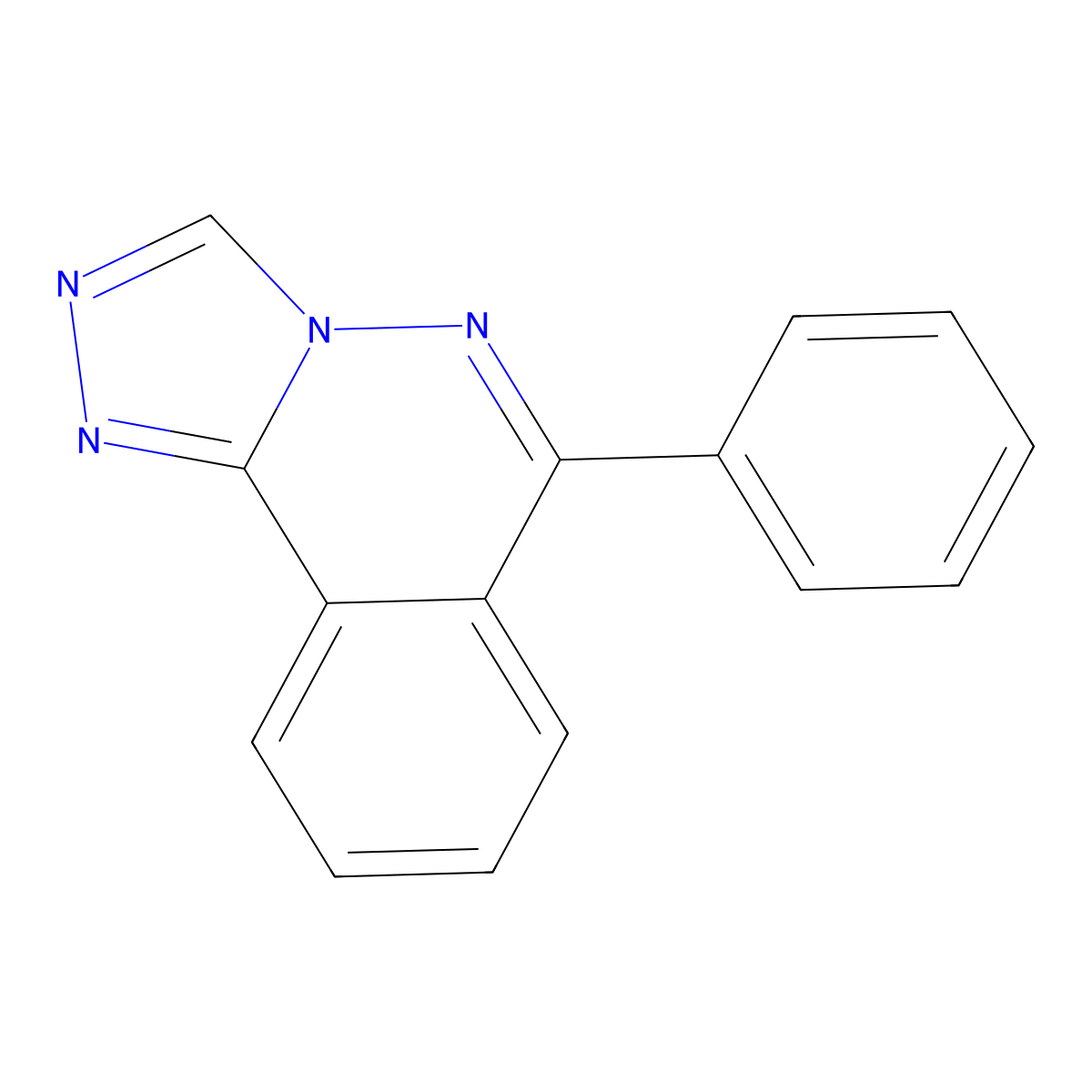 1,2,4-Triazolo(3,4-a)phthalazine, 6-phenyl- molecular structure, CAS 21517-01-1