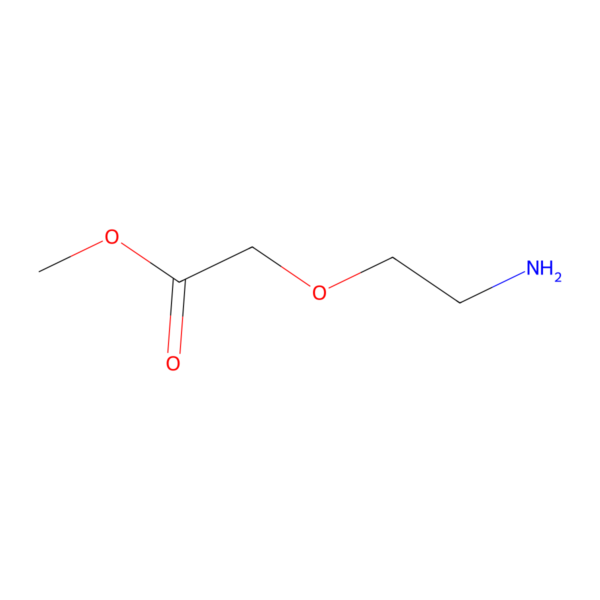 Methyl 2-(2-aminoethoxy)acetate molecular structure, CAS 215172-88-6