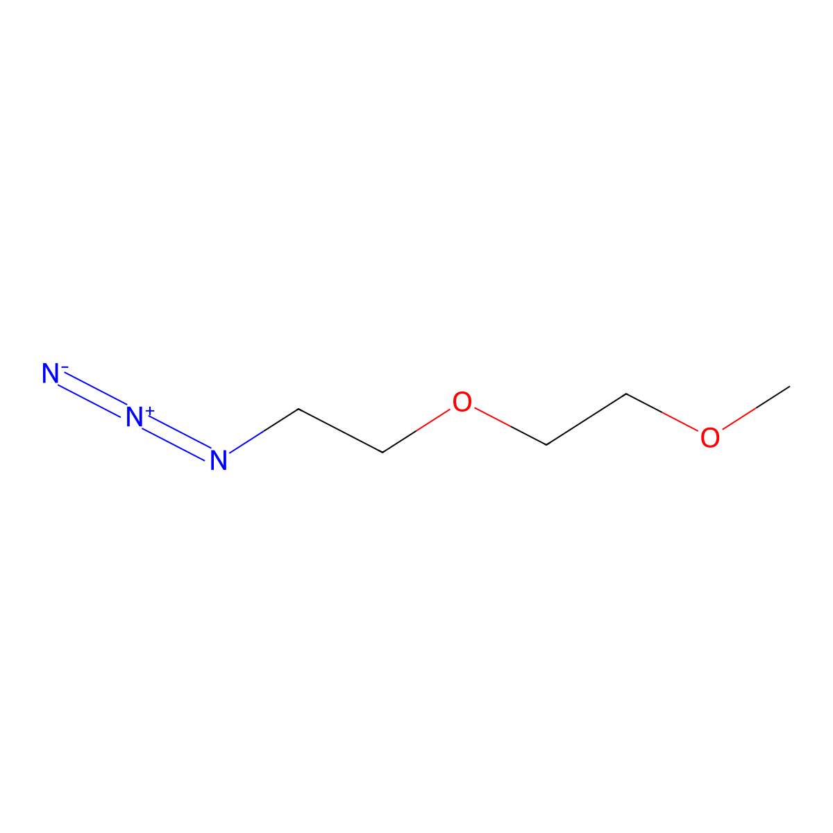 1-Azido-2-(2-methoxyethoxy)ethane molecular structure, CAS 215181-61-6
