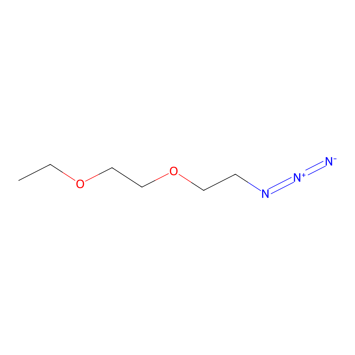 1-Azido-2-(2-ethoxyethoxy)ethane molecular structure, CAS 215181-67-2