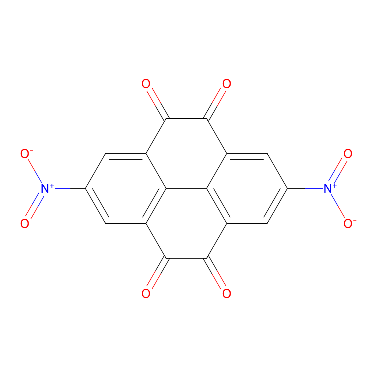 2,7-Dinitropyrene-4,5,9,10-tetraone molecular structure, CAS 2151811-65-1