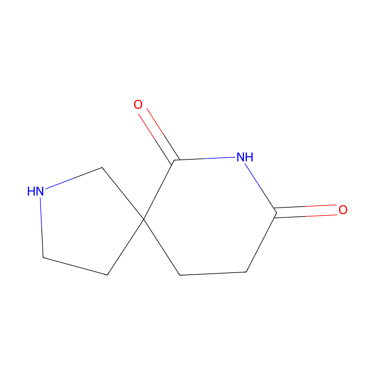 2,7-Diazaspiro[4.5]decane-6,8-dione molecular structure, CAS 2151817-22-8