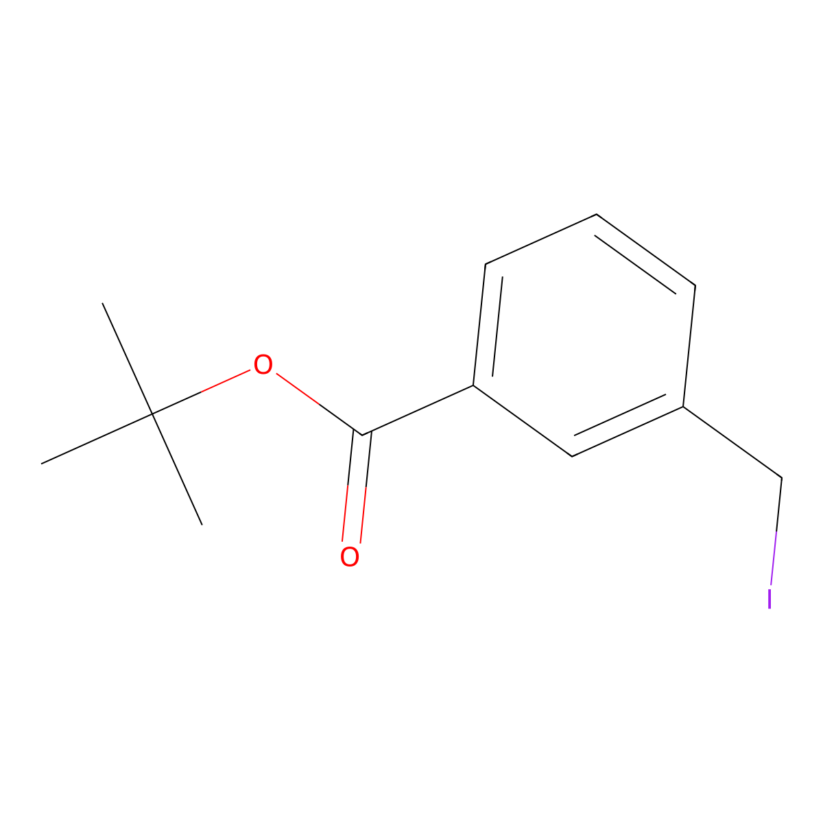 Tert-butyl 3-(iodomethyl)benzoate molecular structure, CAS 2151817-83-1