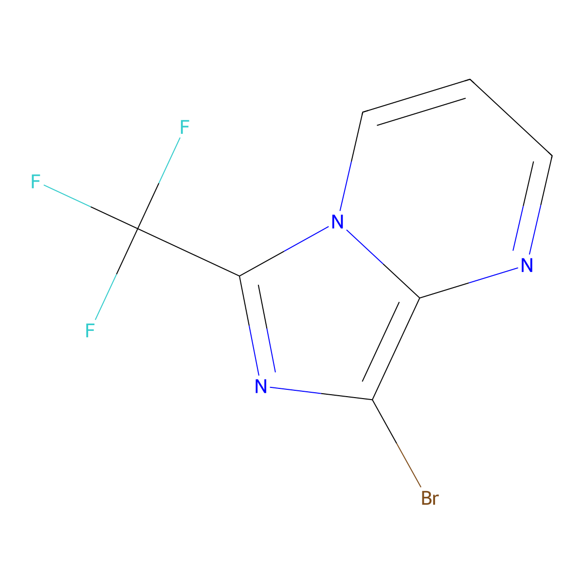 8-Bromo-6-(trifluoromethyl)imidazo[1,5-a]pyrimidine molecular structure, CAS 2151834-34-1