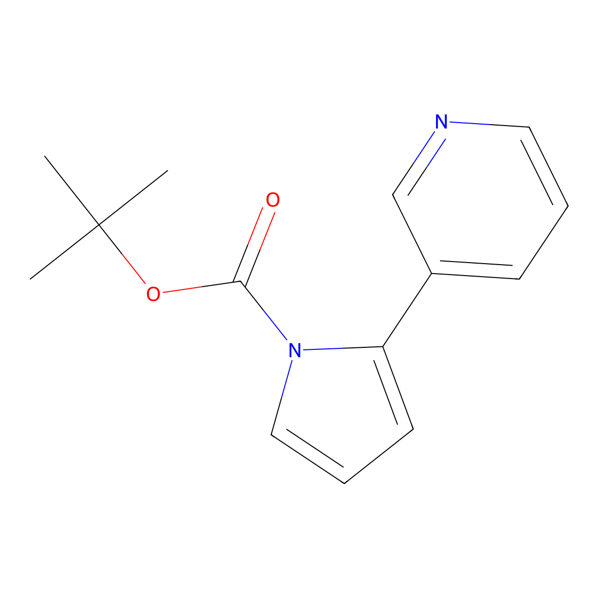 N-Boc-b-nornicotryine molecular structure, CAS 215187-35-2
