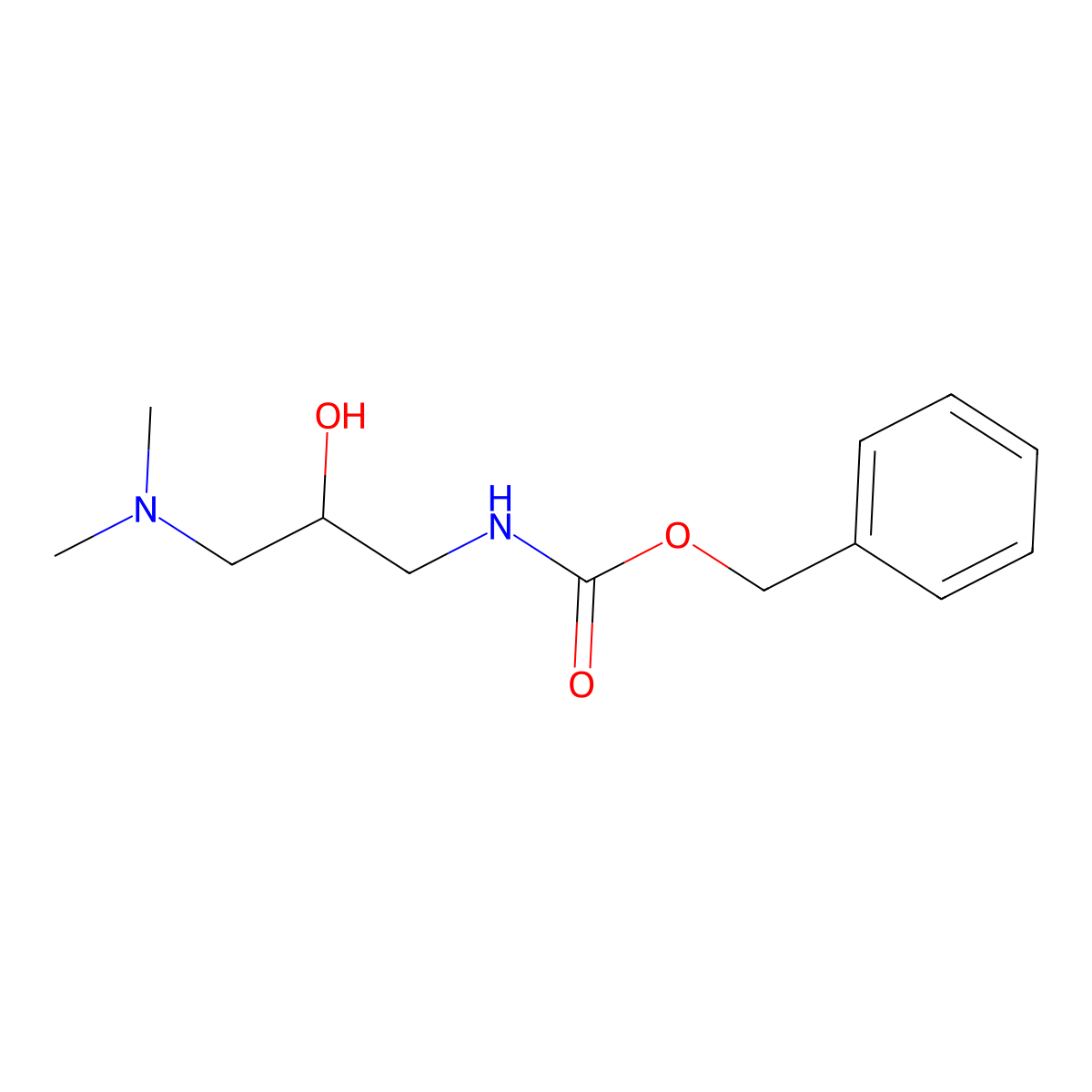 benzyl N-[3-(dimethylamino)-2-hydroxypropyl]carbamate molecular structure, CAS 2151977-19-2
