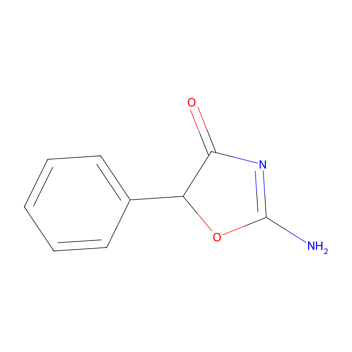 Pemoline molecular structure, CAS 2152-34-3
