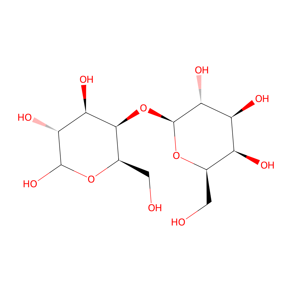 4-O-beta-D-galactopyranosyl-D-galactopyranose molecular structure, CAS 2152-98-9