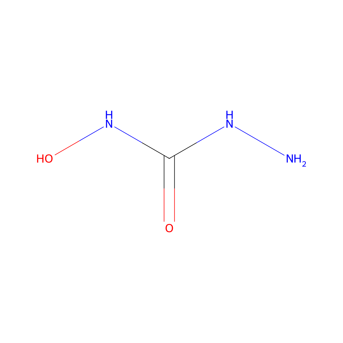 N-hydroxy-1-hydrazinecarboxamide molecular structure, CAS 21520-79-6