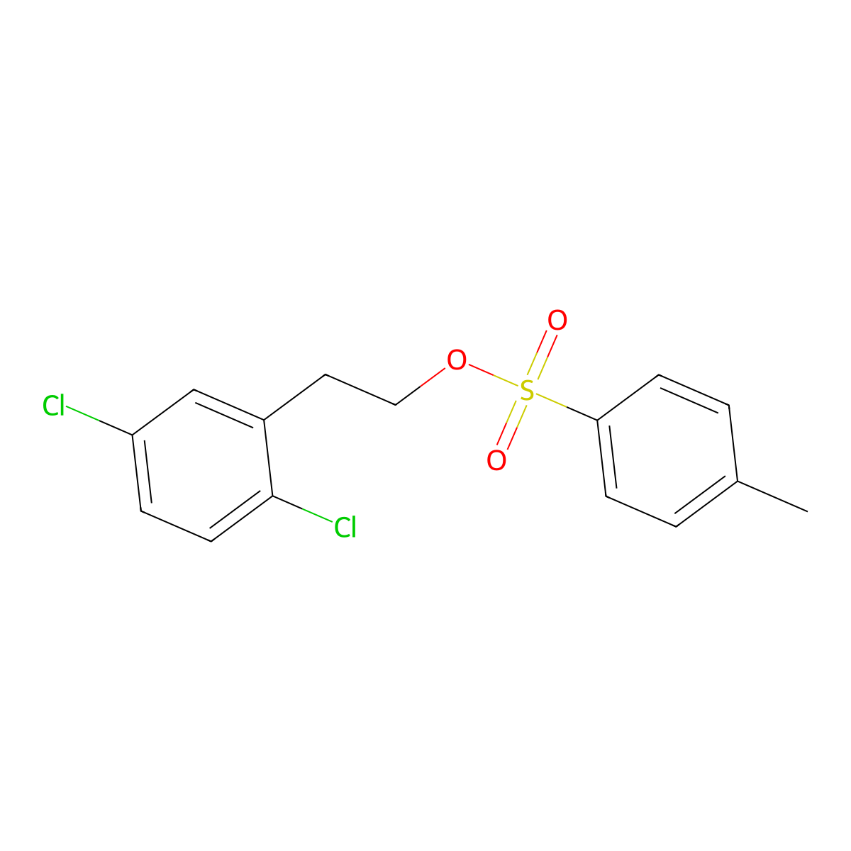 2-(2,5-Dichlorophenyl)ethyl 4-methylbenzene-1-sulfonate molecular structure, CAS 2152061-99-7