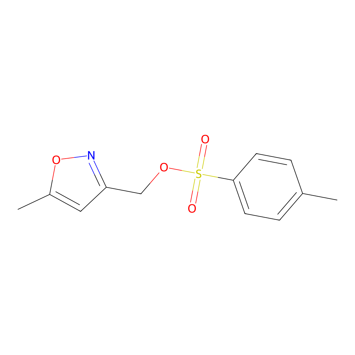 (5-Methyl-1,2-oxazol-3-yl)methyl 4-methylbenzene-1-sulfonate molecular structure, CAS 2152079-01-9