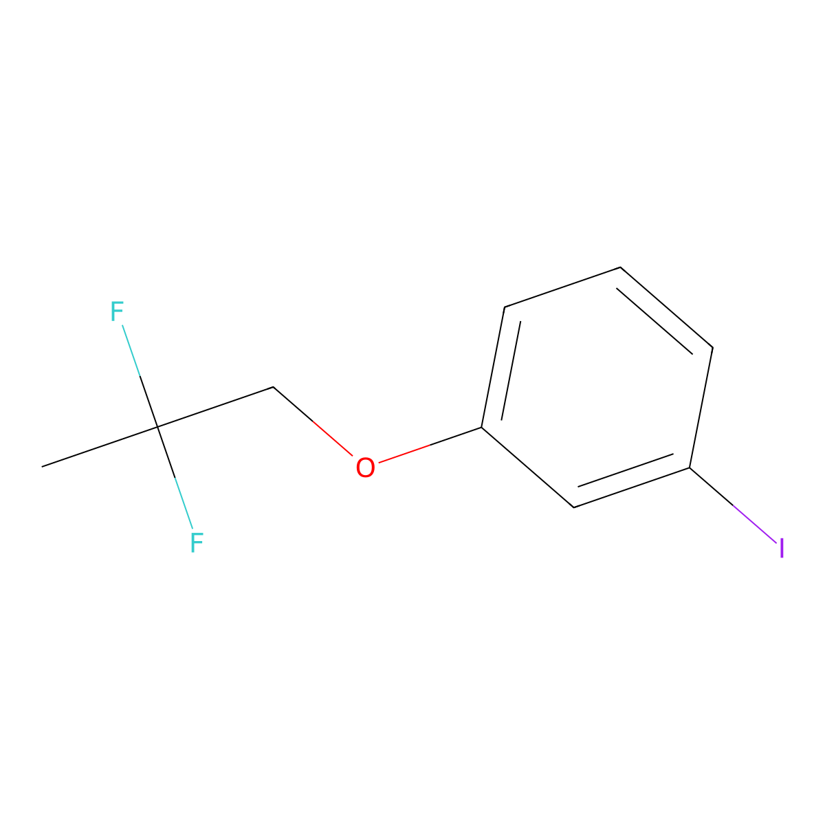 1-(2,2-Difluoropropoxy)-3-iodobenzene molecular structure, CAS 2152172-94-4