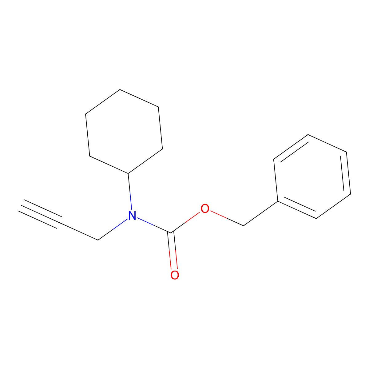 benzyl N-cyclohexyl-N-(prop-2-yn-1-yl)carbamate molecular structure, CAS 2152200-08-1