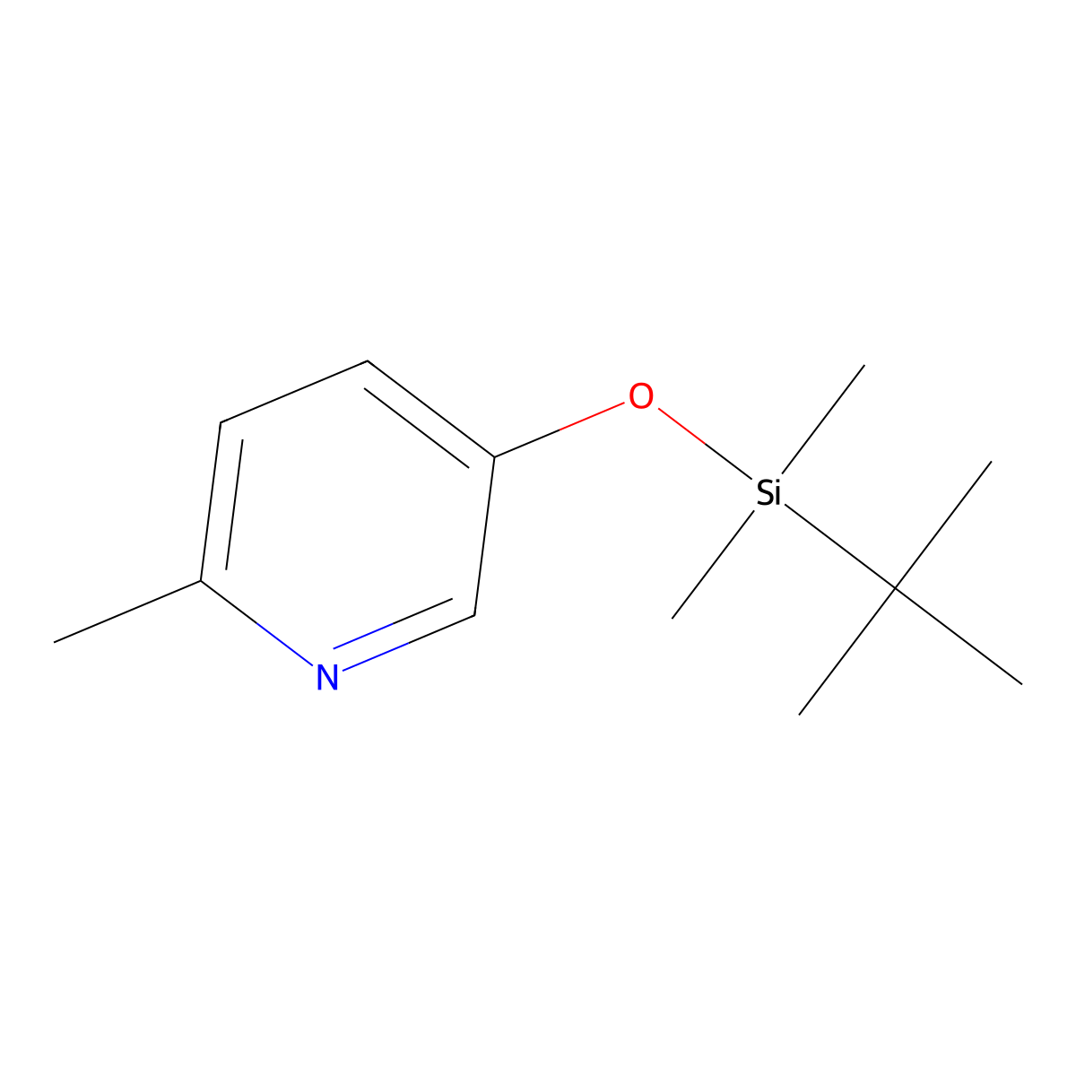 5-((tert-Butyldimethylsilyl)oxy)-2-methylpyridine molecular structure, CAS 215232-65-8