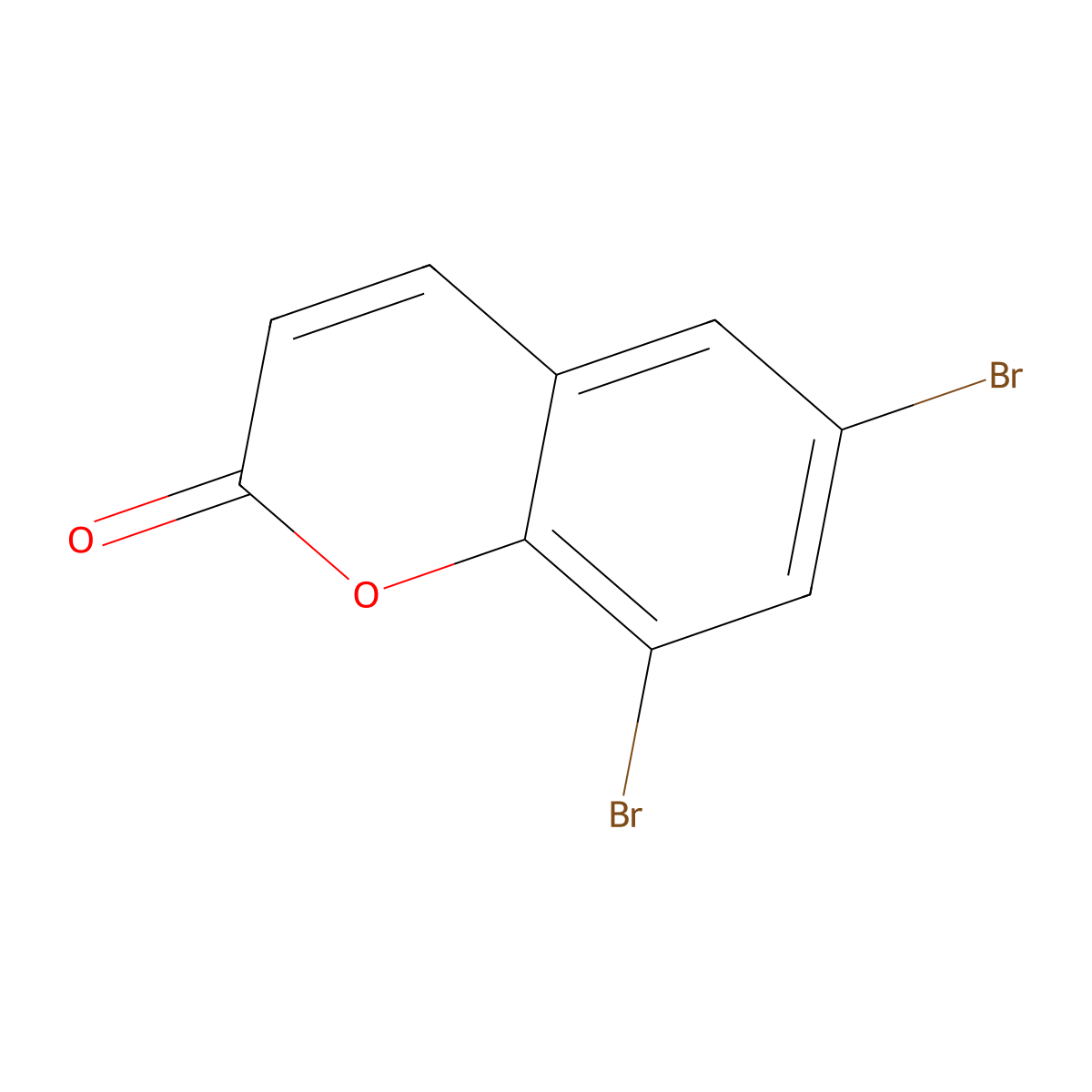 6,8-dibromo-2H-chromen-2-one molecular structure, CAS 21524-15-2