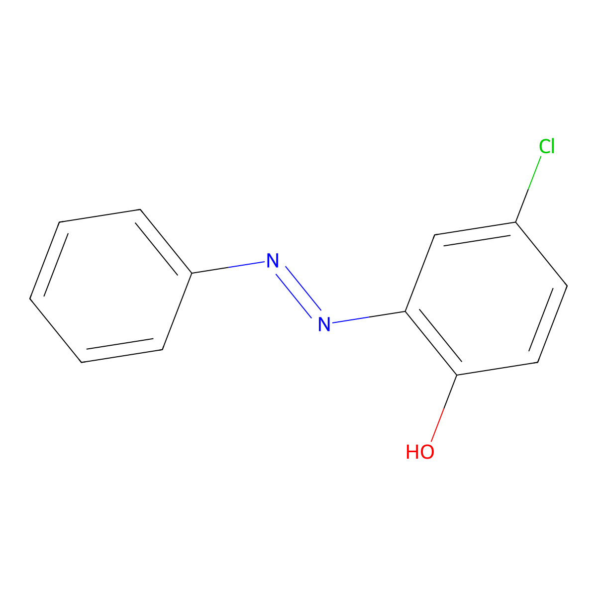 4-Chloro-2-phenylazo-phenol molecular structure, CAS 21524-25-4