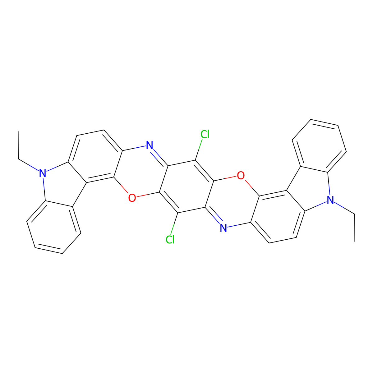 C.I. Pigment Violet 23 molecular structure, CAS 215247-95-3