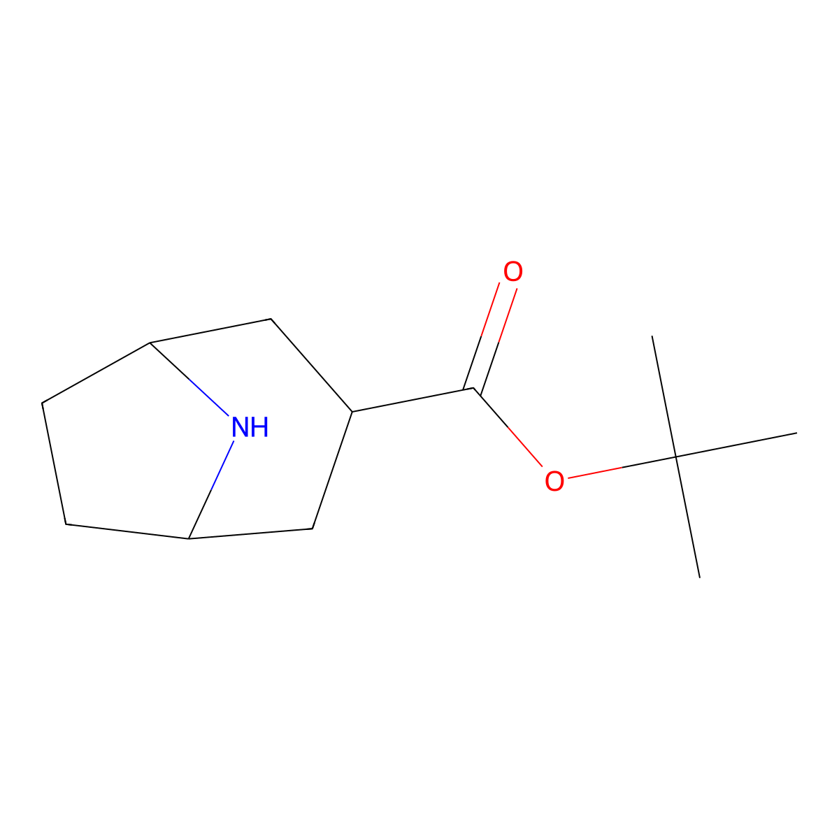tert-Butyl 8-azabicyclo[3.2.1]octane-3-carboxylate molecular structure, CAS 2152545-31-6