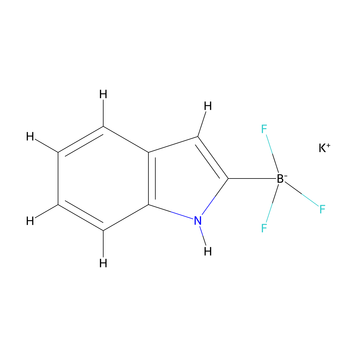 potassium trifluoro(1H-indol-2-yl)boranuide molecular structure, CAS 2152627-68-2