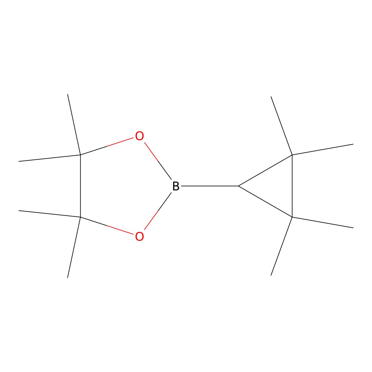 4,4,5,5-Tetramethyl-2-(2,2,3,3-tetramethylcyclopropyl)-1,3,2-dioxaborolane molecular structure, CAS 2152645-04-8