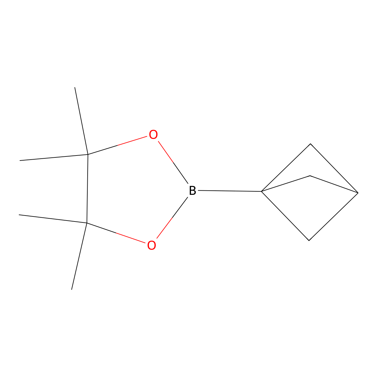 2-(Bicyclo(1.1.1)pentan-1-yl)-4,4,5,5-tetramethyl-1,3,2-dioxaborolane molecular structure, CAS 2152645-07-1