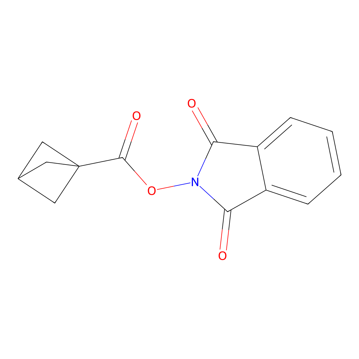 1,3-dioxo-2,3-dihydro-1H-isoindol-2-yl bicyclo[1.1.1]pentane-1-carboxylate molecular structure, CAS 2152645-26-4