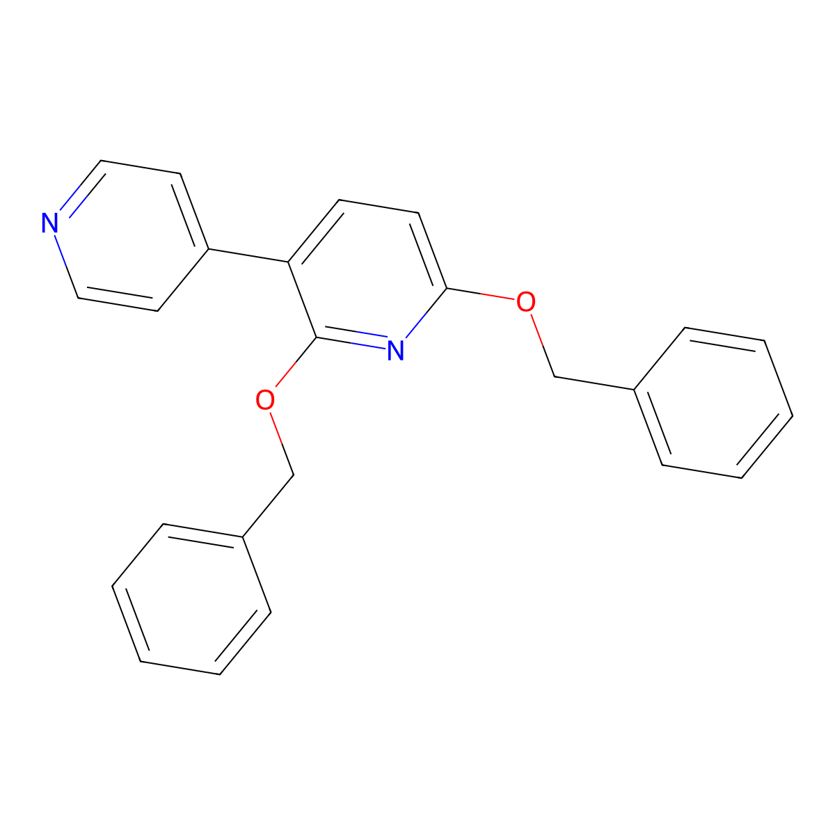 2,6-Bis(benzyloxy)-3,4'-bipyridine molecular structure, CAS 2152673-96-4