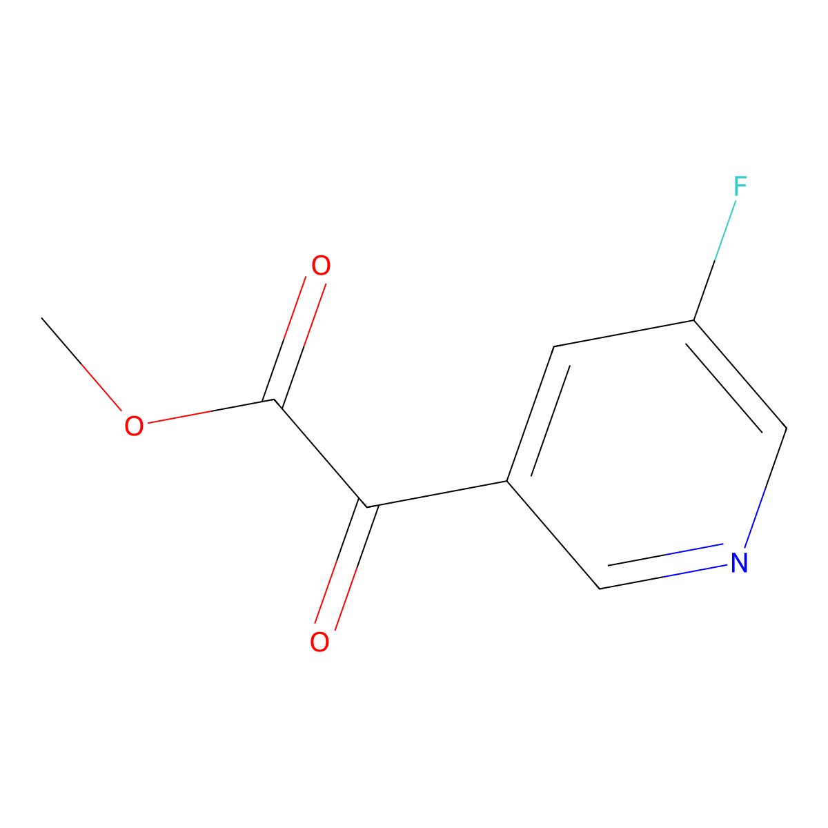 Methyl 5-fluoro-alpha-oxo-3-pyridineacetate molecular structure, CAS 2152789-03-0
