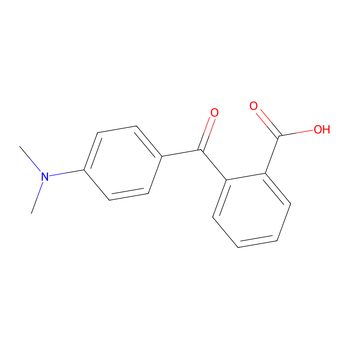 2-[4-(Dimethylamino)benzoyl]benzoic acid molecular structure, CAS 21528-31-4