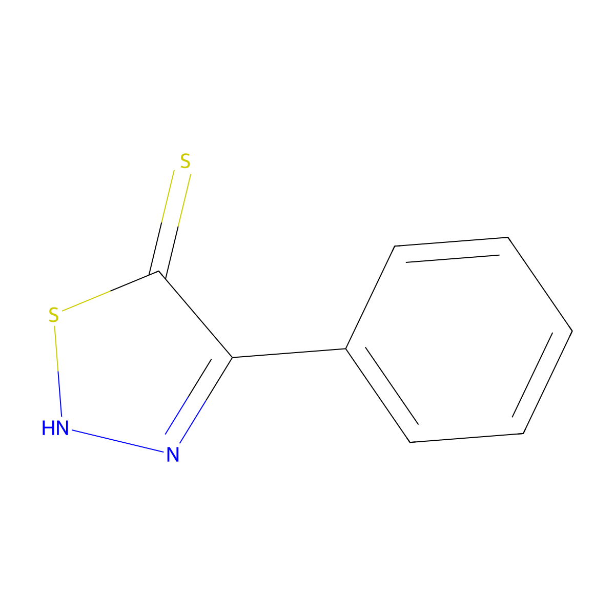 4-Phenyl-1,2,3-thiadiazole-5-thiol molecular structure, CAS 215296-45-0