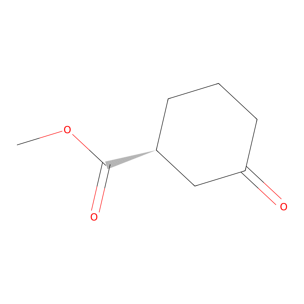 methyl (1R)-3-oxocyclohexane-1-carboxylate molecular structure, CAS 21531-47-5