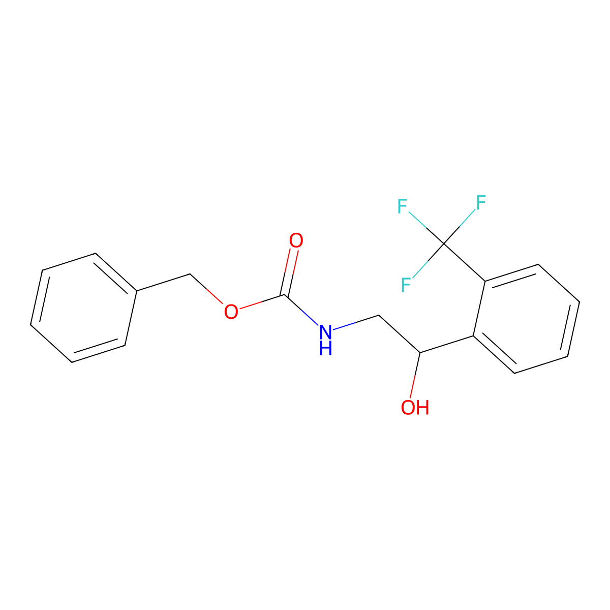 benzyl N-{2-hydroxy-2-[2-(trifluoromethyl)phenyl]ethyl}carbamate molecular structure, CAS 2153106-06-8