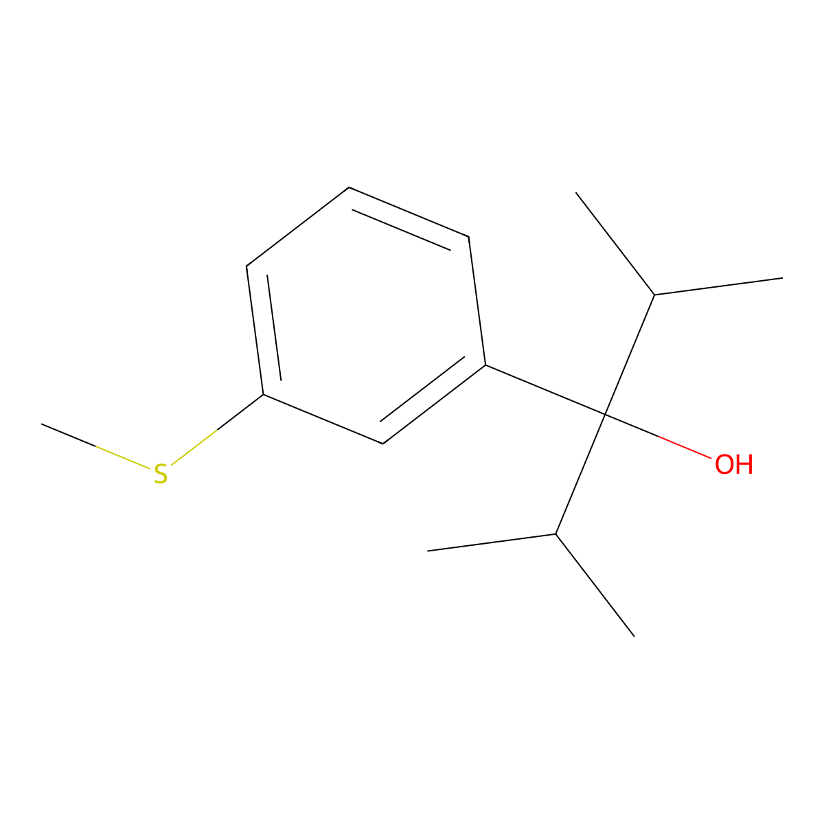 alpha,alpha-Bis(1-methylethyl)-3-(methylthio)benZenemethanol molecular structure, CAS 2153124-10-6