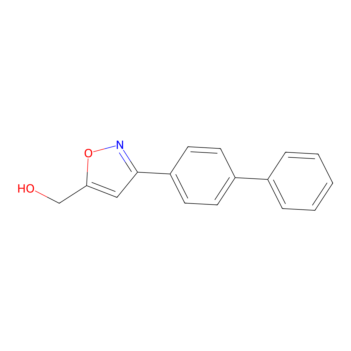 3-[1,1'-Biphenyl]-4-yl-5-isoxazolemethanol molecular structure, CAS 215319-10-1