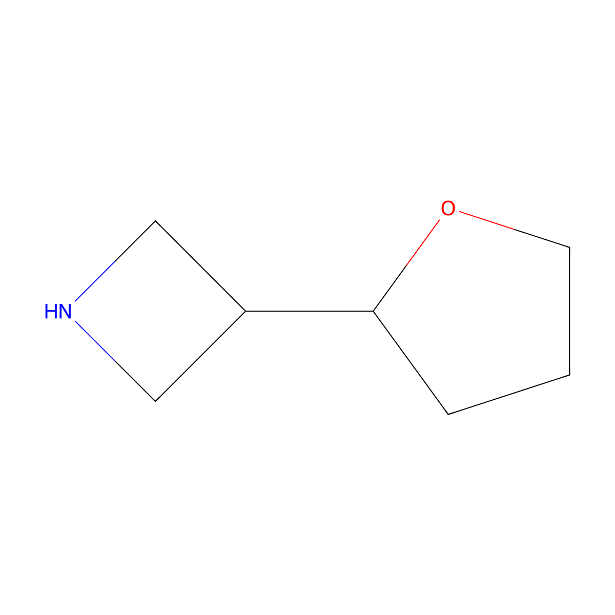 3-(Oxolan-2-yl)azetidine molecular structure, CAS 2153239-78-0