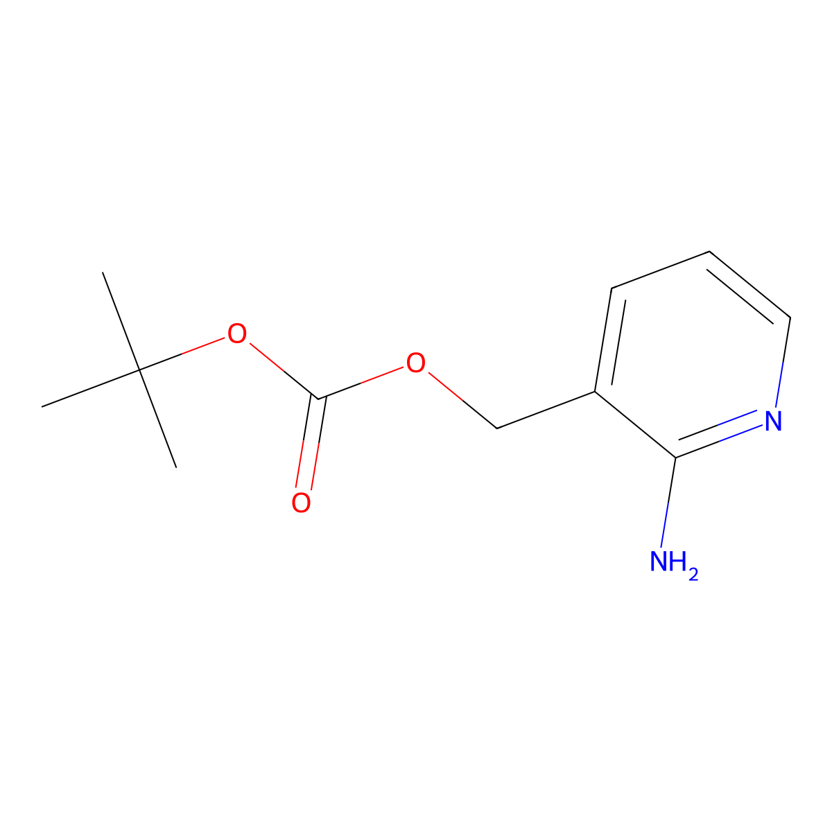 (2-Aminopyridin-3-yl)methyl tert-butyl carbonate molecular structure, CAS 2153472-89-8