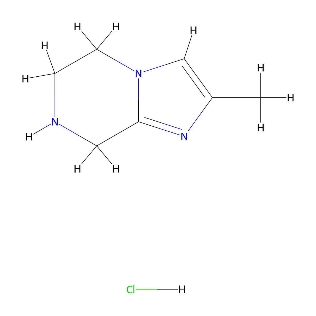 2-Methyl-5,6,7,8-tetrahydroimidazo[1,2-a]pyrazine hydrochloride molecular structure, CAS 2153472-92-3