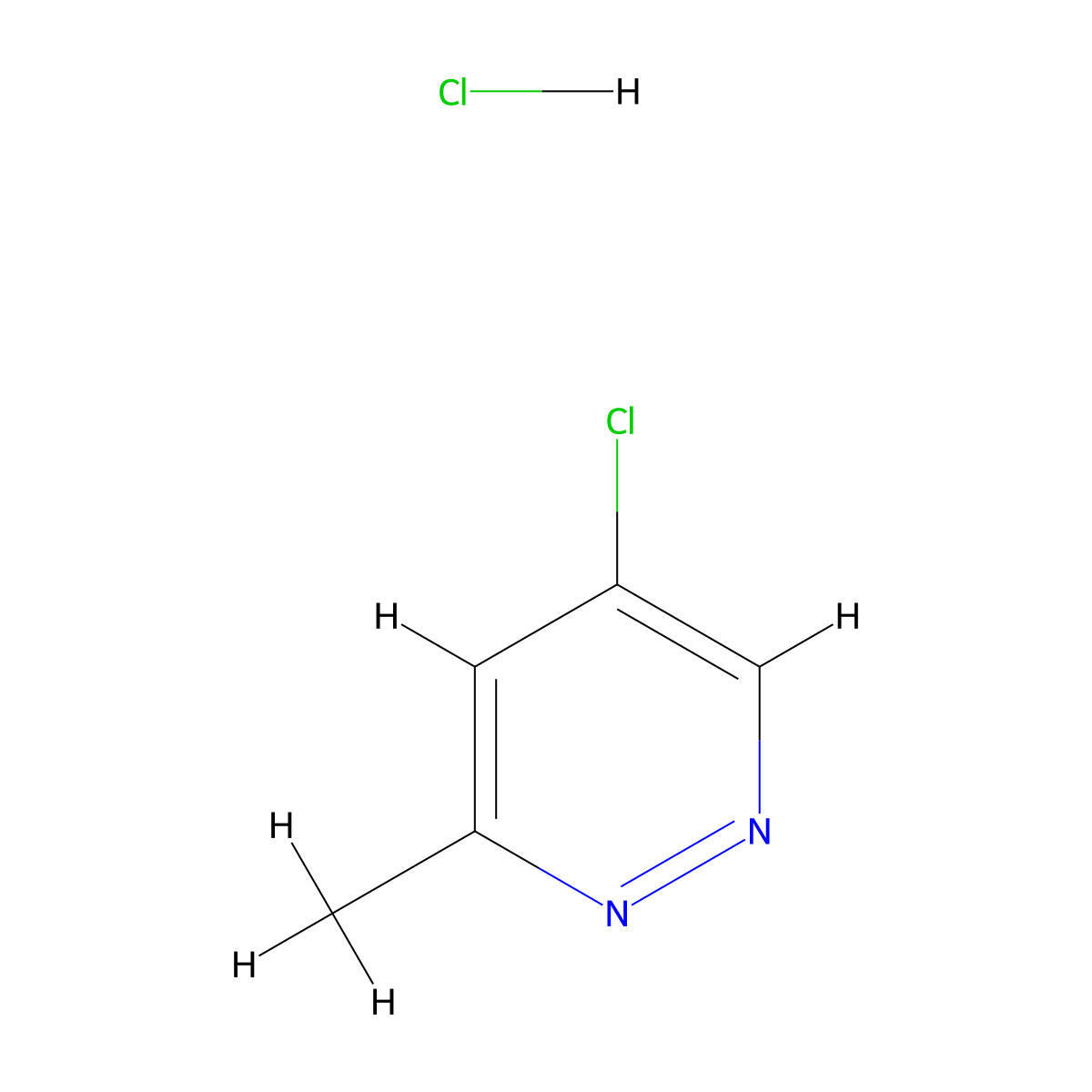 5-Chloro-3-methylpyridazine hydrochloride molecular structure, CAS 2153472-96-7