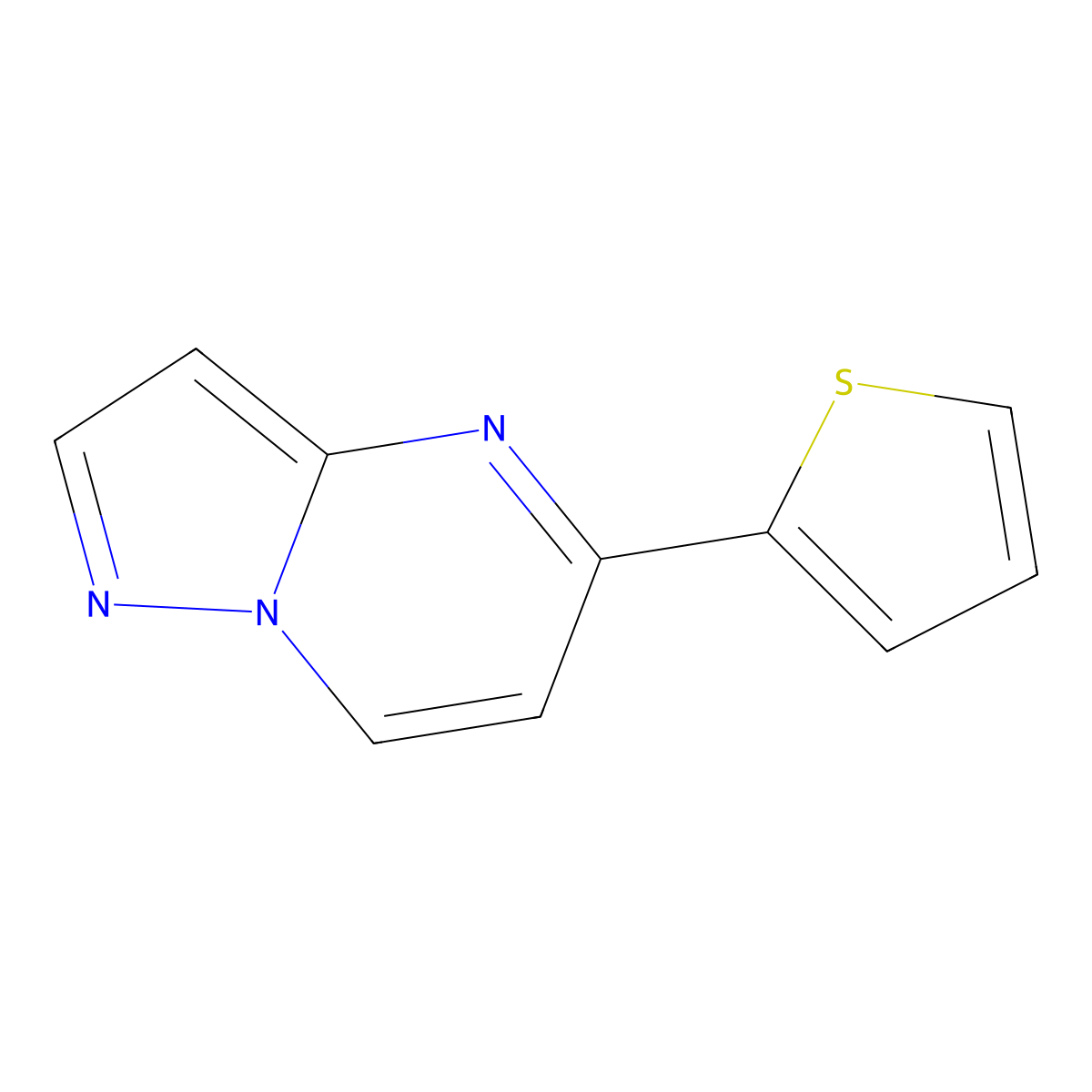 5-(2-Thienyl)pyrazolo[1,5-a]pyrimidine molecular structure, CAS 2153489-39-3