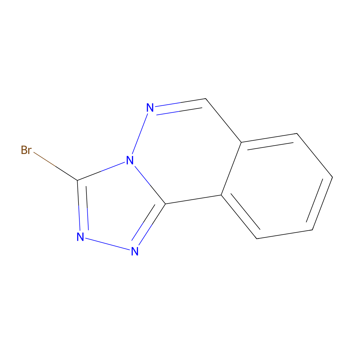 3-Bromo-s-triazolo[3,4-a]phthalazine molecular structure, CAS 21537-95-1