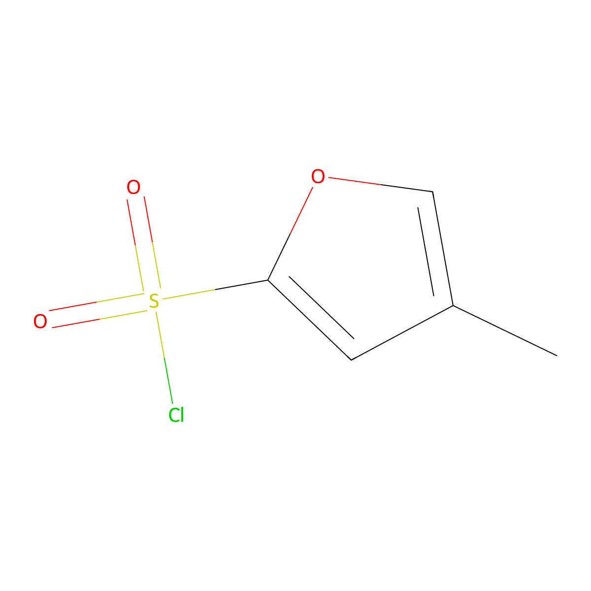 4-Methylfuran-2-sulfonyl chloride molecular structure, CAS 2153799-57-4