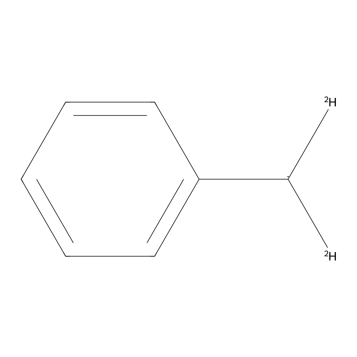 Benzyl radical, alpha,alpha-d2 molecular structure, CAS 2154-54-3