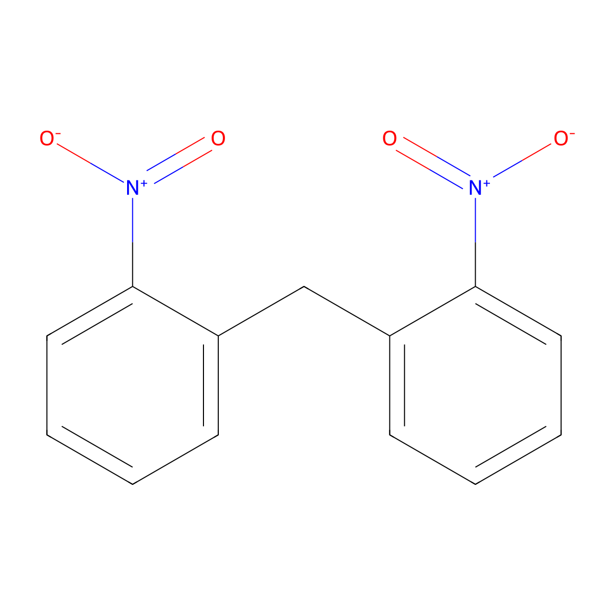 Bis(2-nitrophenyl)methane molecular structure, CAS 21540-57-8