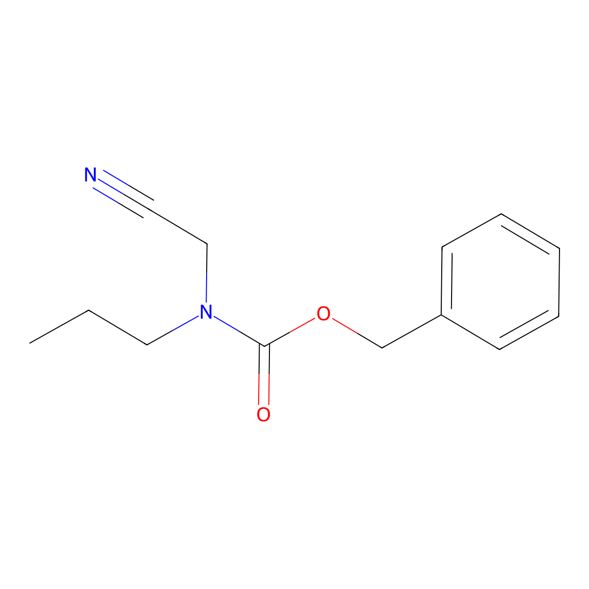benzyl N-(cyanomethyl)-N-propylcarbamate molecular structure, CAS 2154068-80-9