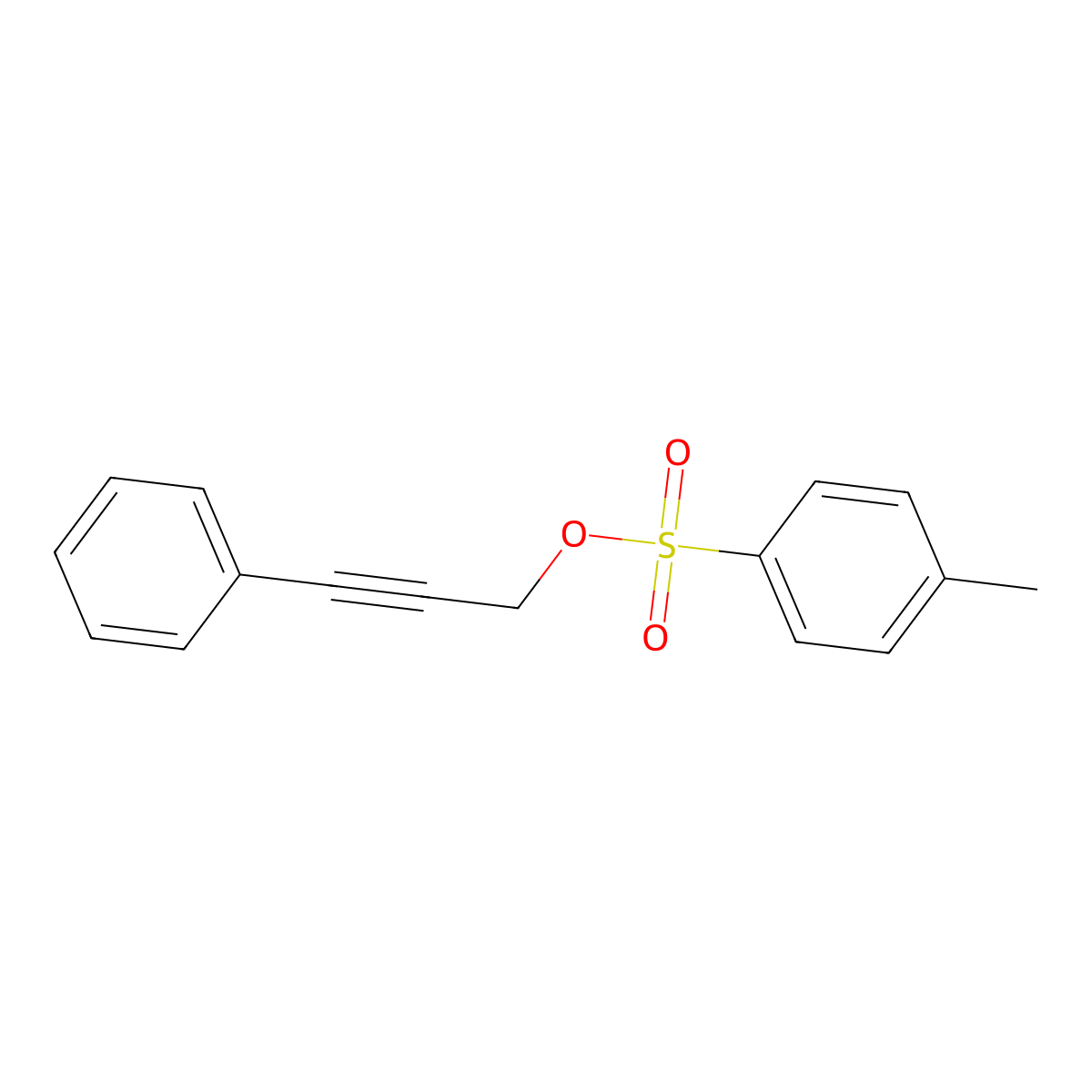 3-Phenylprop-2-yn-1-yl 4-methylbenzene-1-sulfonate molecular structure, CAS 21541-60-6