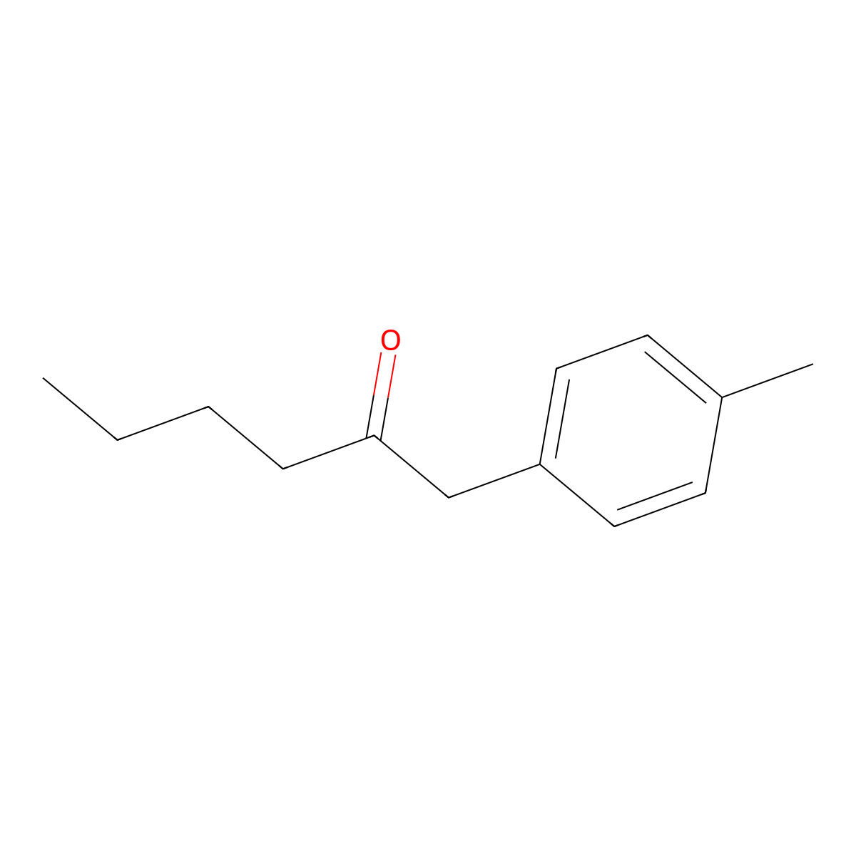 1-(4-Methylphenyl)hexan-2-one molecular structure, CAS 21541-97-9