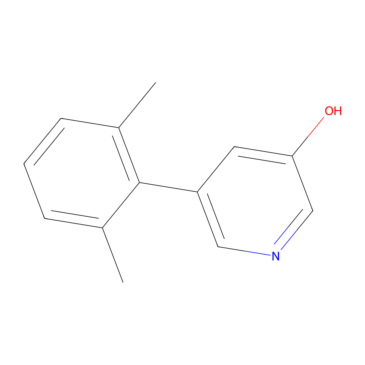 5-(2,6-Dimethylphenyl)-3-pyridinol molecular structure, CAS 2154149-29-6